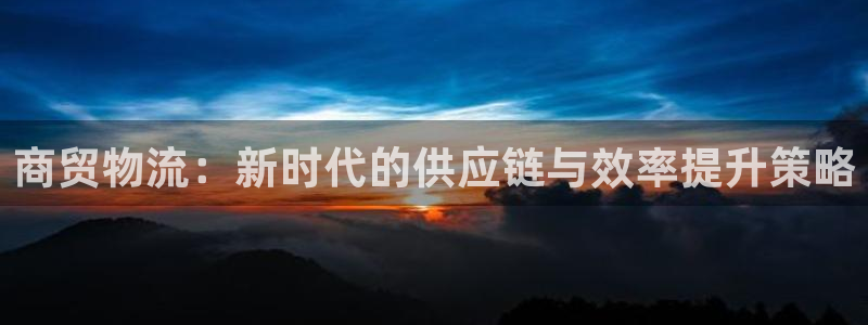 多多28官网入口app：商贸物流：新